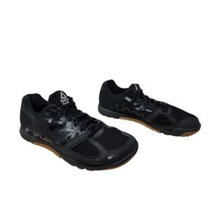 Reebok CrossFit Nano 2.0 Size 8.5 Women Black Gum Sole Training Shoes CN7926